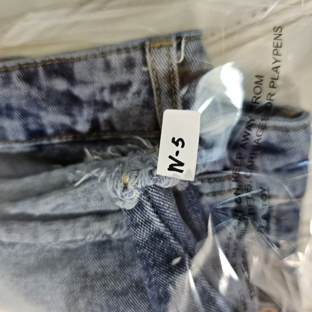 Topshop Moto Jean Shorts Women's Button Fly Size‎ 8 - Picture 10 of 10